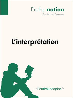 cover image of L'interprétation (Fiche notion)